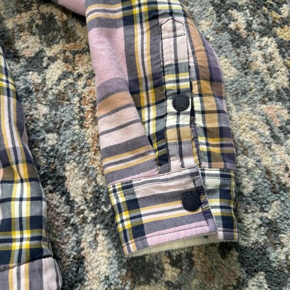 L.L. Bean Women's Fleece-Lined Flannel Shirt, Snap-Front Plaid- Small - Picture 6 of 7